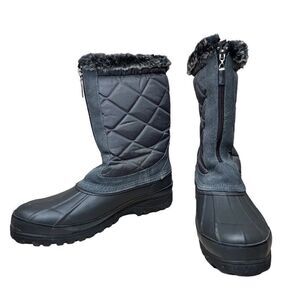 Khombu‎ BW1245 Upland 2 Waterproof Faux Fur Lined Grey Mid Winter Boots sz 10M